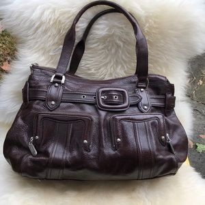 Cole Haan chocolate brown leather bag